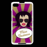 Coque Blackberry Z30 Miss business Brune