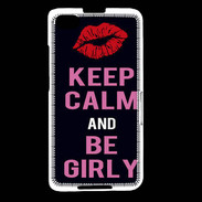 Coque Blackberry Z30 Keep Calm Girly Noir