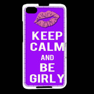 Coque Blackberry Z30 Keep Calm Girly Violet