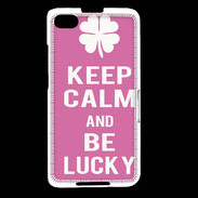Coque Blackberry Z30 Keep Calm Be Lucky Rose
