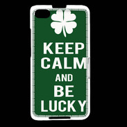 Coque Blackberry Z30 Keep Calm Be lucky Vert