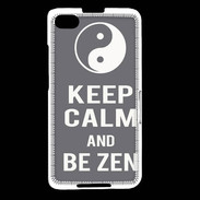 Coque Blackberry Z30 Keep Calm Be Zen Gris