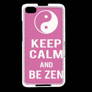 Coque Blackberry Z30 Keep Calm Be Zen Rose
