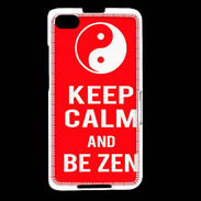 Coque Blackberry Z30 Keep Calm Be Zen Rouge