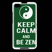 Coque Blackberry Z30 Keep Calm Be Zen Vert