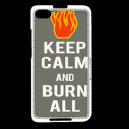 Coque Blackberry Z30 Keep Calm Burn Gris