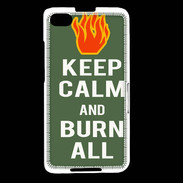 Coque Blackberry Z30 Keep Calm Burn Kaki