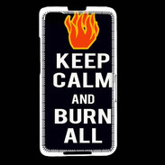 Coque Blackberry Z30 Keep Calm Burn Noir
