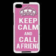 Coque Blackberry Z30 Keep Calm Call Rose
