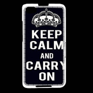 Coque Blackberry Z30 Keep Calm Carry on Noir