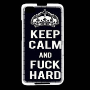 Coque Blackberry Z30 Keep Calm Fuck hard Noir