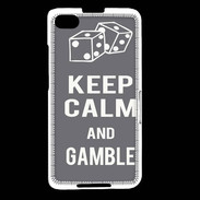 Coque Blackberry Z30 Keep Calm Gamble Gris