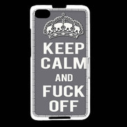 Coque Blackberry Z30 Keep Calm Fuck Off Gris