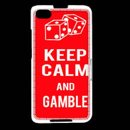 Coque Blackberry Z30 Keep Calm Gamble Rouge