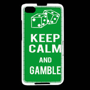 Coque Blackberry Z30 Keep Calm Gamble Vert