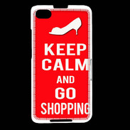 Coque Blackberry Z30 Keep Calm Go Shopping Rouge