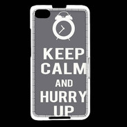 Coque Blackberry Z30 Keep Calm Hurry up Gris