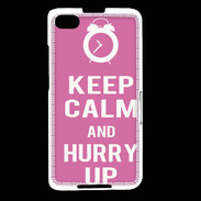 Coque Blackberry Z30 Keep Calm Hurry up Rose
