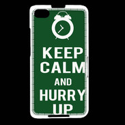 Coque Blackberry Z30 Keep Calm Hurry up Vert