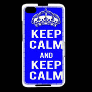 Coque Blackberry Z30 Keep Calm Bleu