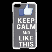 Coque Blackberry Z30 Keep Calm Like This Gris