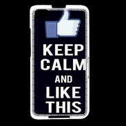 Coque Blackberry Z30 Keep Calm Like This Noir