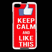 Coque Blackberry Z30 Keep Calm Like This Rouge