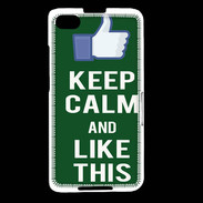 Coque Blackberry Z30 Keep Calm Like This Vert