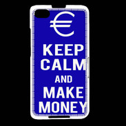 Coque Blackberry Z30 Keep Calm Make money Bleu