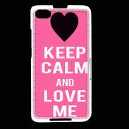 Coque Blackberry Z30 Keep Calm Love me Rose