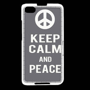 Coque Blackberry Z30 Keep Calm Peace Gris