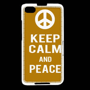 Coque Blackberry Z30 Keep Calm Peace Orange