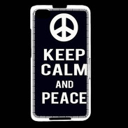 Coque Blackberry Z30 Keep Calm Peace Noir