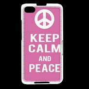 Coque Blackberry Z30 Keep Calm Peace Rose