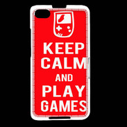 Coque Blackberry Z30 Keep Calm Play games Rouge