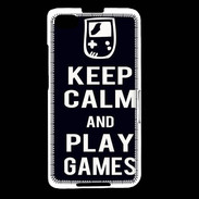 Coque Blackberry Z30 Keep Calm Play games Noir