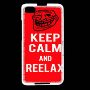 Coque Blackberry Z30 Keep Calm Reelax Rouge