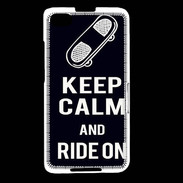 Coque Blackberry Z30 Keep Calm Ride on Noir