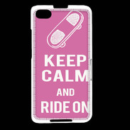 Coque Blackberry Z30 Keep Calm Ride on Rose