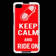 Coque Blackberry Z30 Keep Calm Ride on Rouge