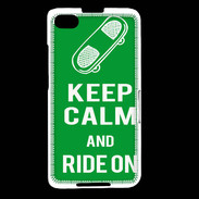 Coque Blackberry Z30 Keep Calm Ride on Vert