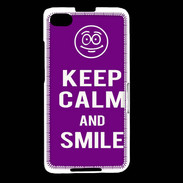 Coque Blackberry Z30 Keep Calm Smile Violet