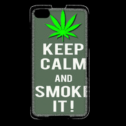 Coque Blackberry Z30 Keep Calm Smoke it Gris