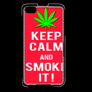 Coque Blackberry Z30 Keep Calm Smoke Rouge