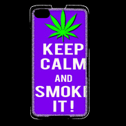 Coque Blackberry Z30 Keep Calm Smoke it Violet