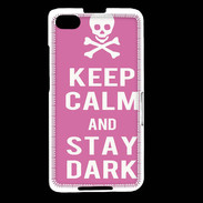 Coque Blackberry Z30 Keep Calm Stay dark Rose