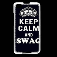 Coque Blackberry Z30 Keep Calm Swag Noir