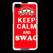 Coque Blackberry Z30 Keep Calm Swag Rouge