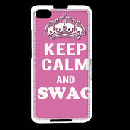 Coque Blackberry Z30 Keep Calm Swag Rose