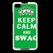 Coque Blackberry Z30 Keep Calm Swag Vert